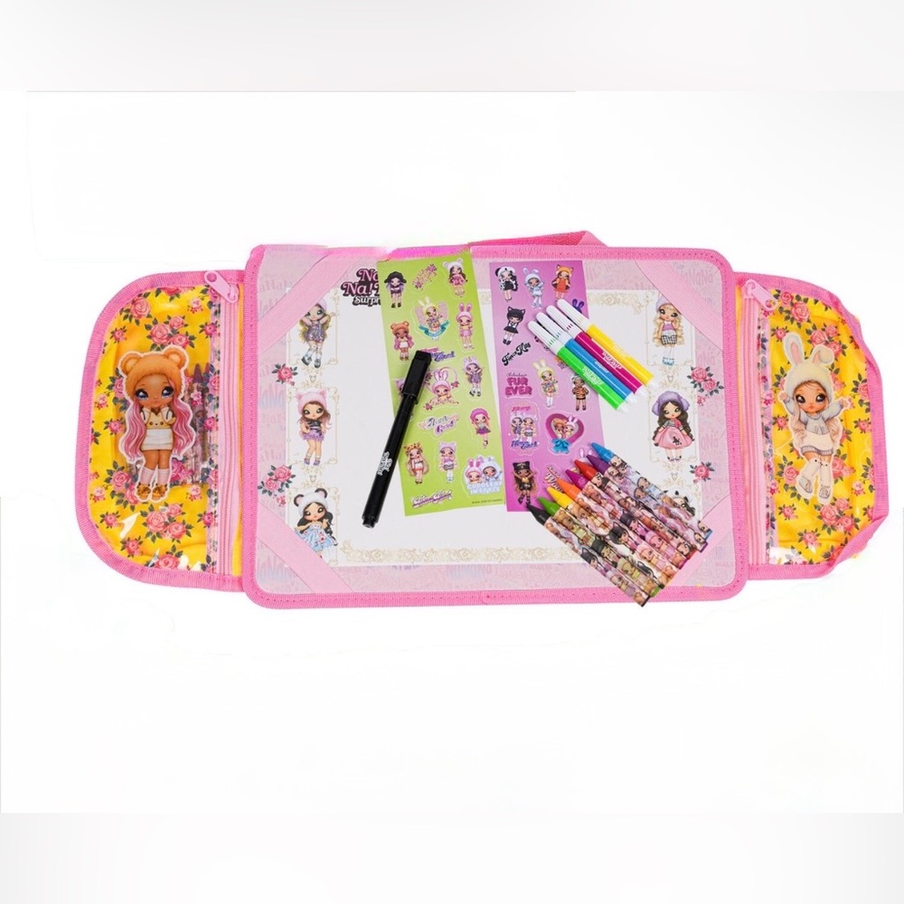 Na Na Na Surprise Lap Desk‎ NWT Kids Travel Activity Tray Pink Yellow
